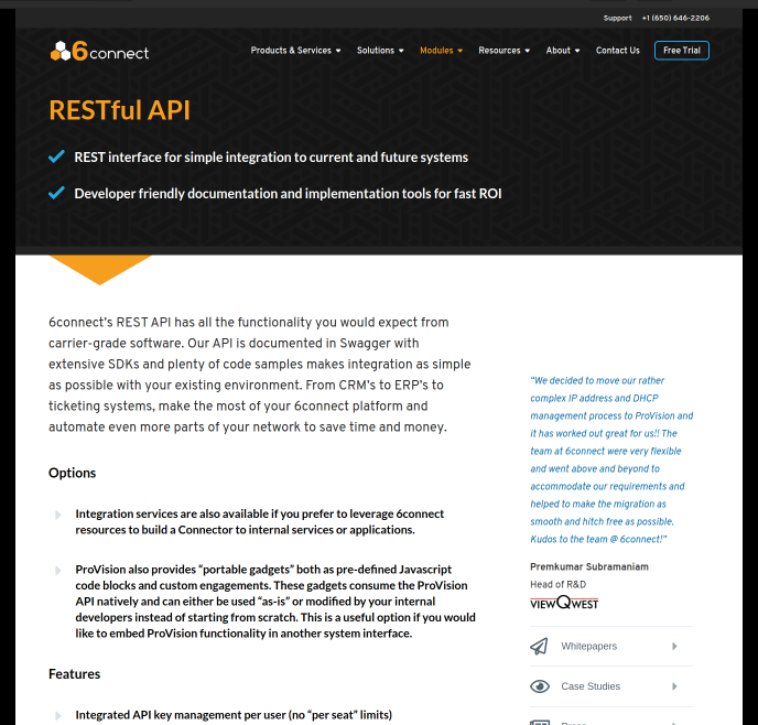 6Connect ISP API Automation